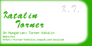 katalin torner business card